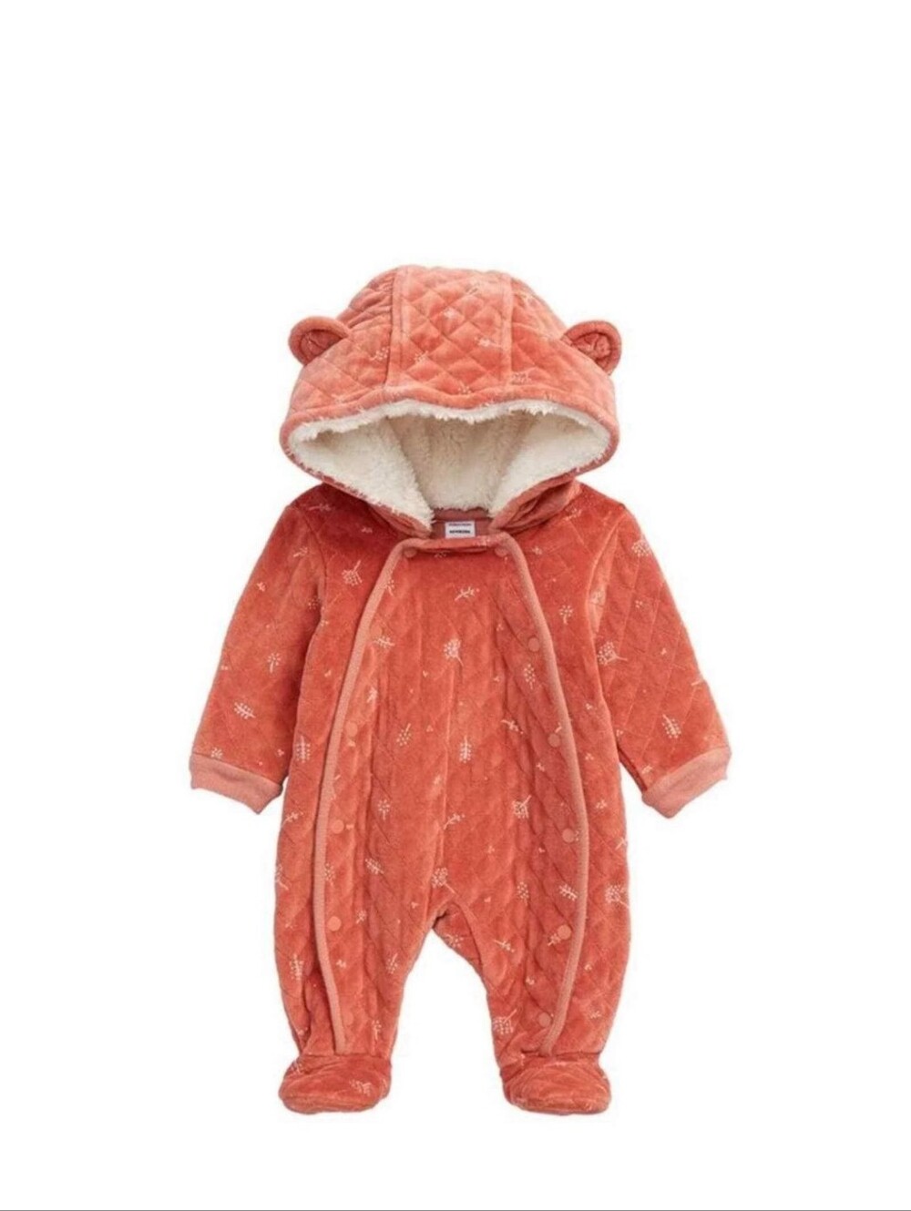 Nordstrom Baby Pink Desert Dottie Print Bunting Snowsuit, Newborn